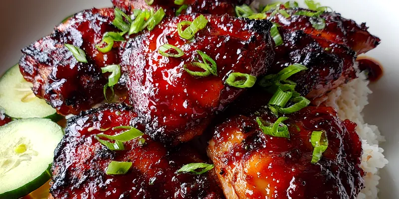 Hoisin Glazed Chicken Thighs