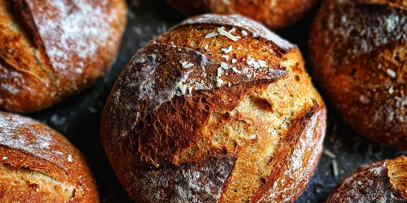 Homemade Crusty Bread Loaves
