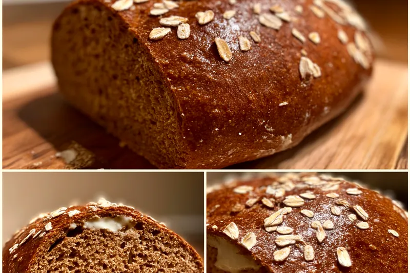 Cooking process for Homemade Oat Topped Bread