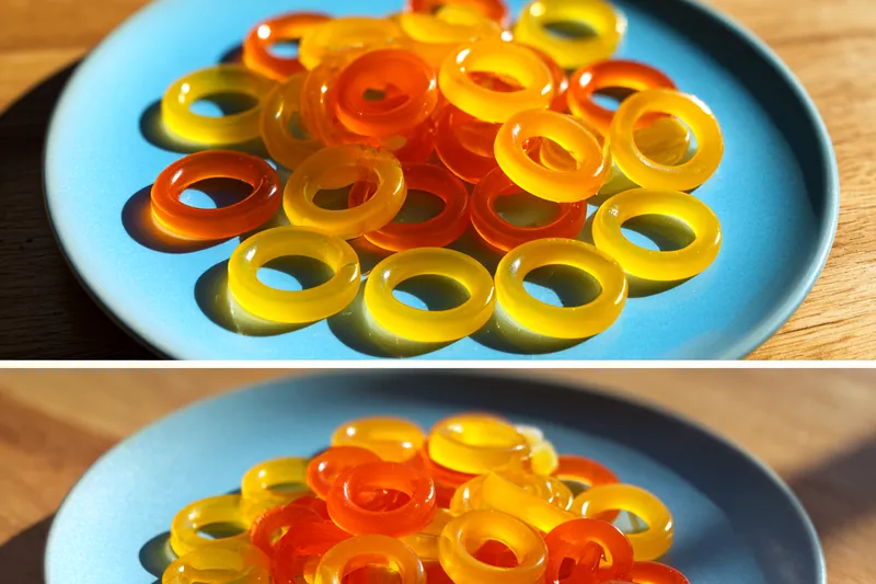 Fresh ingredients for Homemade Peach Rings