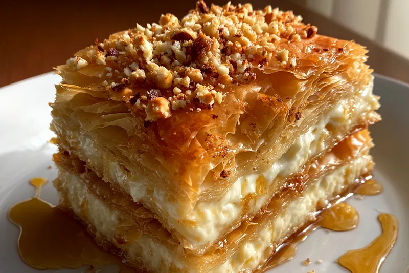 Fresh ingredients for Honey Glazed Phyllo Stacks