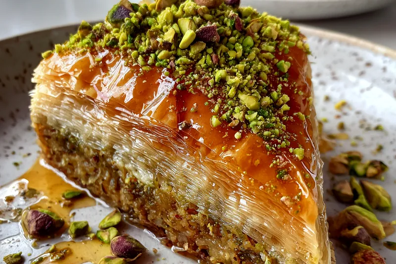 Fresh ingredients for Honey Pistachio Layered Dessert