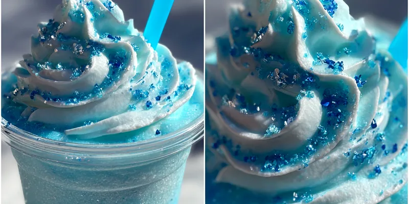 Icy Blue Swirl Frappe