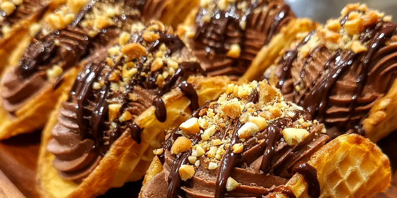 Irresistible Chocolate Waffle Tacos