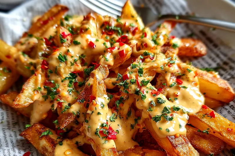 Cooking process for Loaded Cheesy Fries Delight