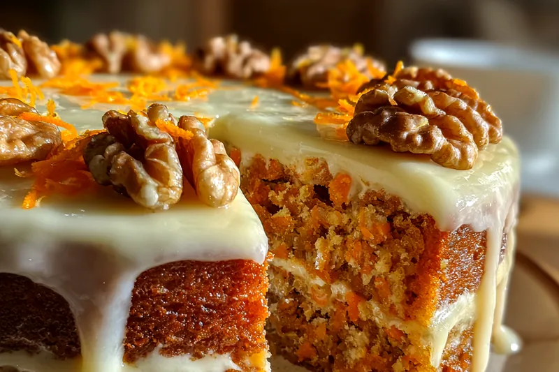 Cooking process for Luxurious Walnut Carrot Cake