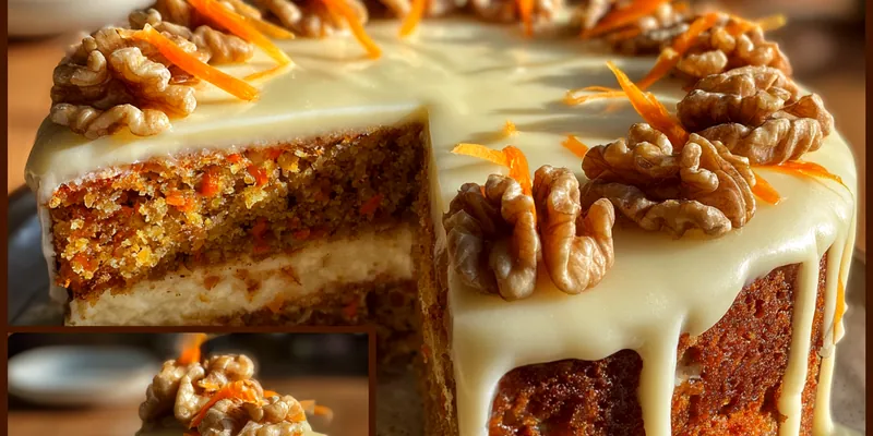 Luxurious Walnut Carrot Cake
