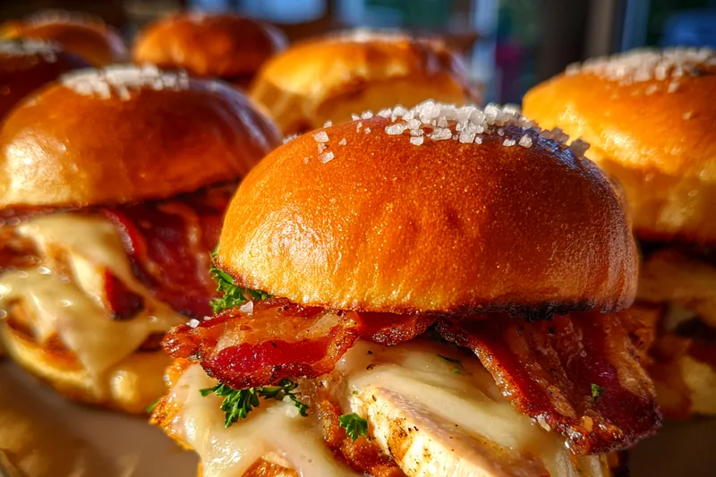 Fresh ingredients for Maple Bacon Chicken Sliders