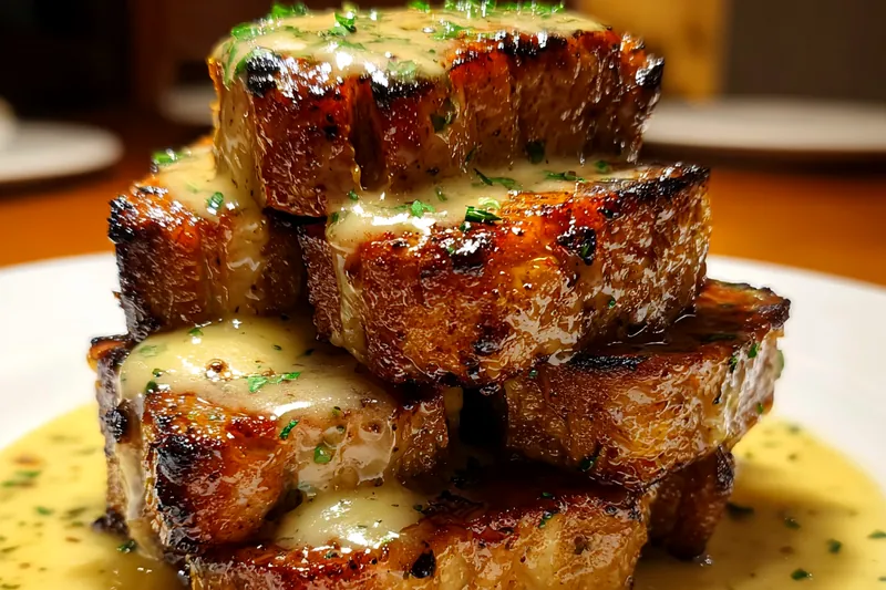 Cooking process for Maple Mustard Pork Chops