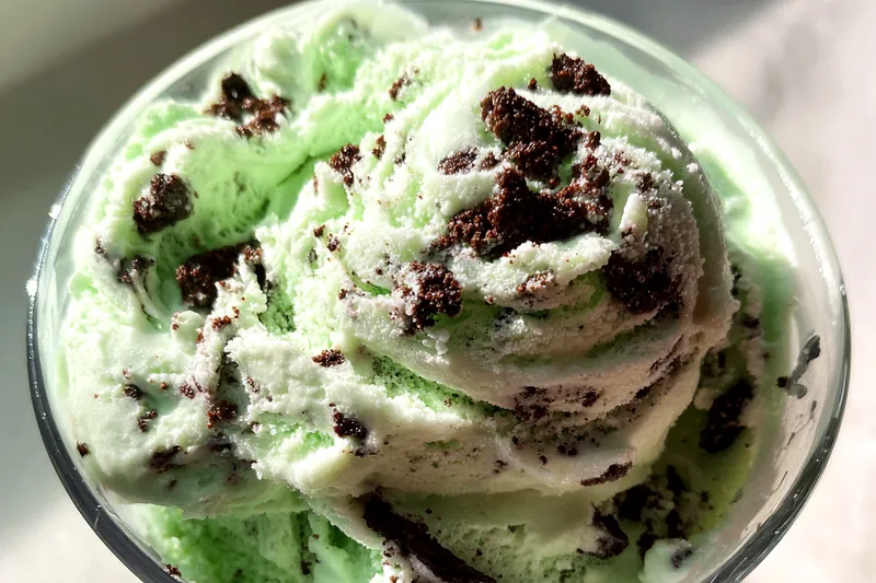 Fresh ingredients for Mint Chocolate Cookie Dessert