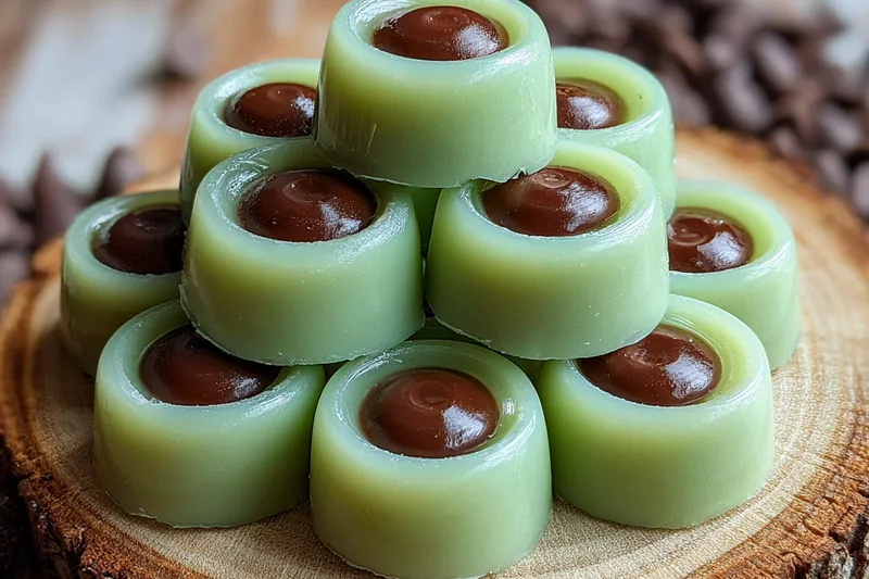 Cooking process for Minty Chocolate Cream Buttons