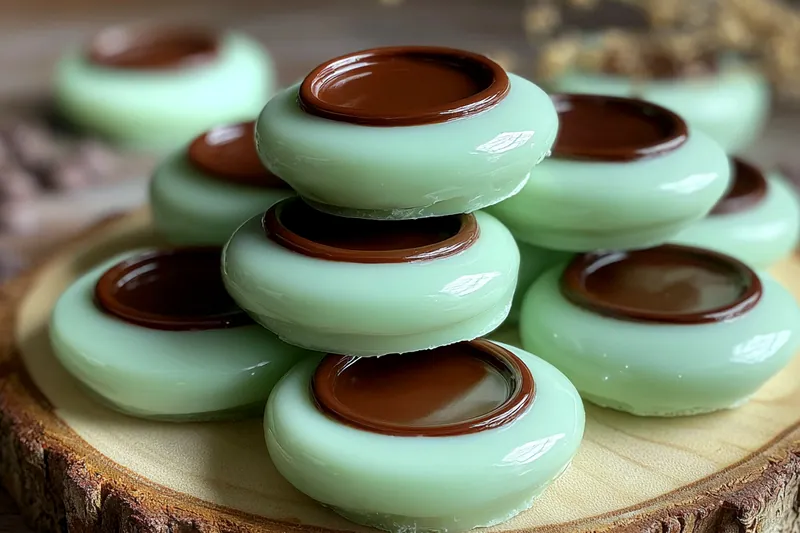 Fresh ingredients for Minty Chocolate Cream Buttons