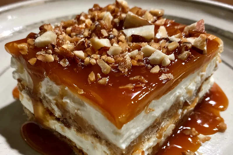 Fresh ingredients for No-Bake Caramel Nut Delight