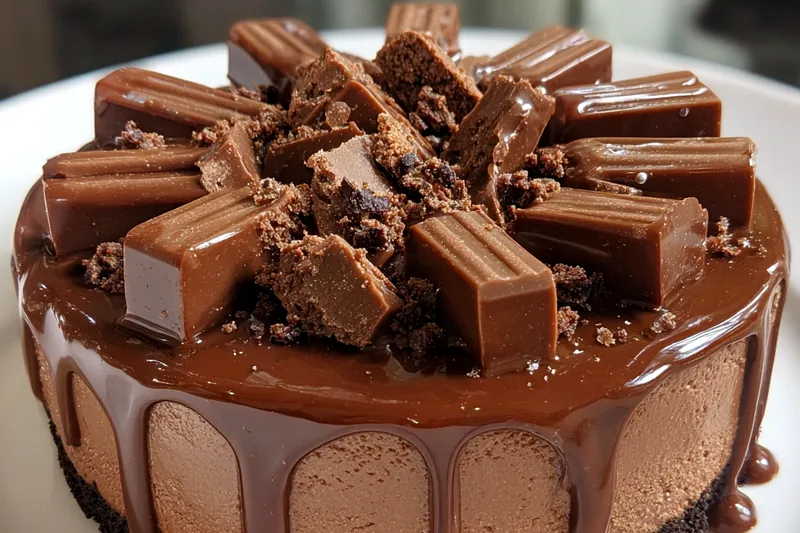 Cooking process for No Bake Chocolate Cheesecake