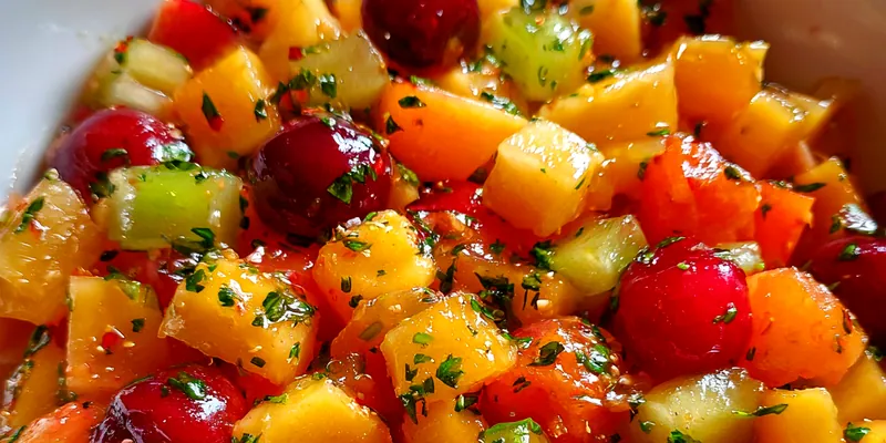 Peach Cherry Salsa Delight