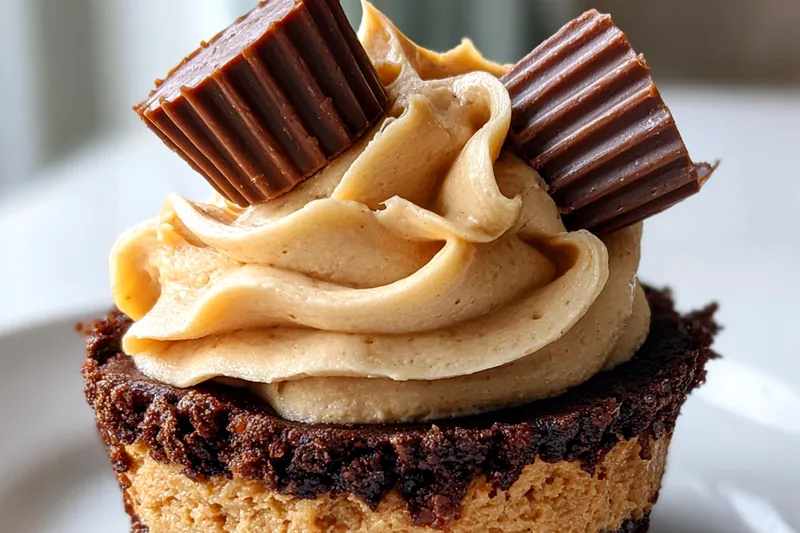 Cooking process for Peanut Butter Chocolate Cupcakes