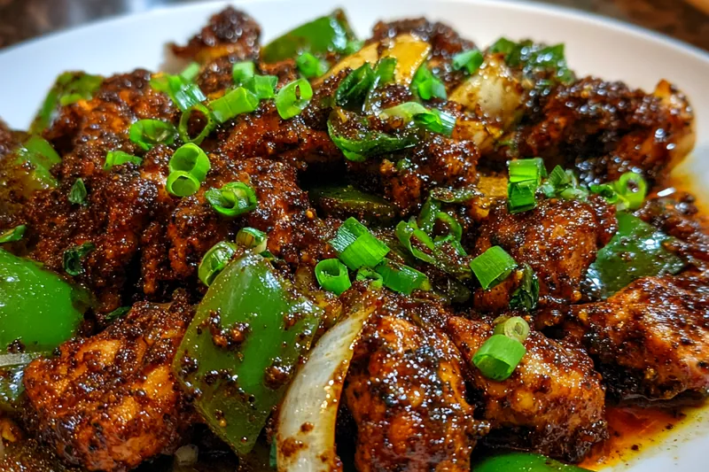 Cooking process for Peppery Chicken Stir Fry