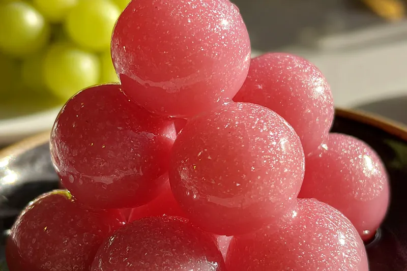 Fresh ingredients for Pink Sugary Fruit Treat