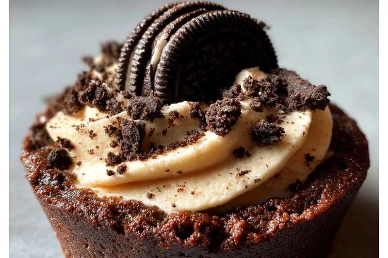 An assortment of ingredients including flour, sugar, pumpkin puree, and spices for the pumpkin layer cake.