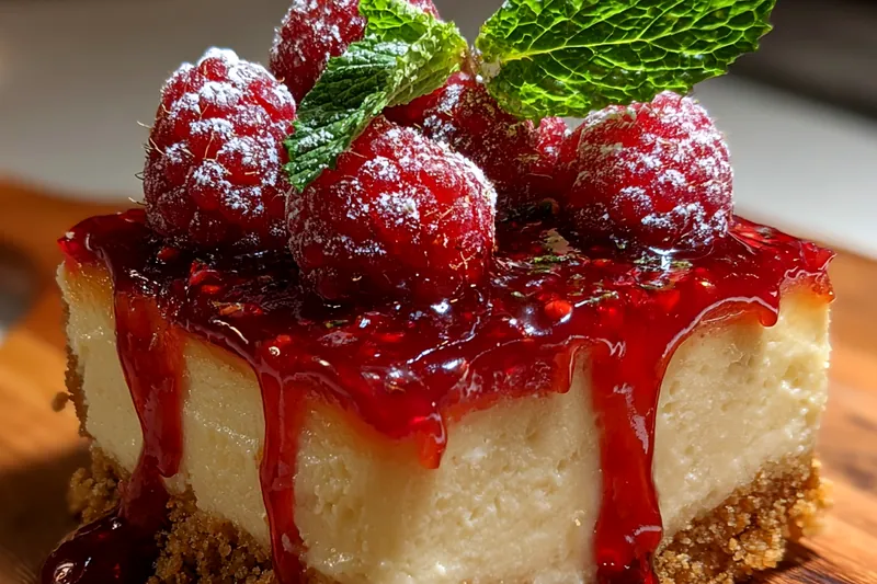 Cooking process for Raspberry Cream Dessert