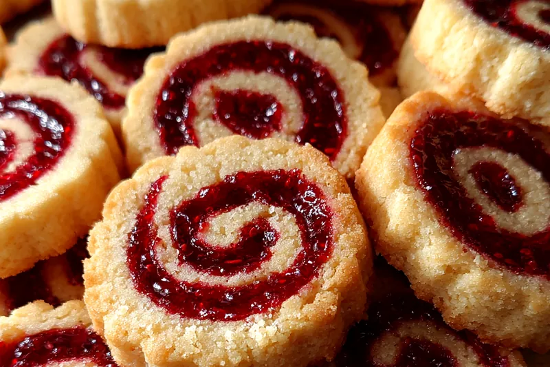 Cooking process for Raspberry Swirl Shortbread Cookies