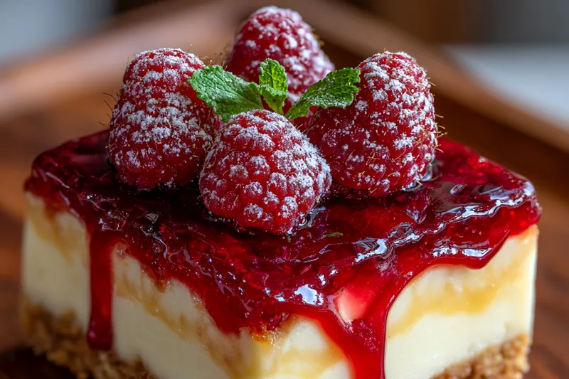 Fresh ingredients for Raspberry Velvet Cheesecake