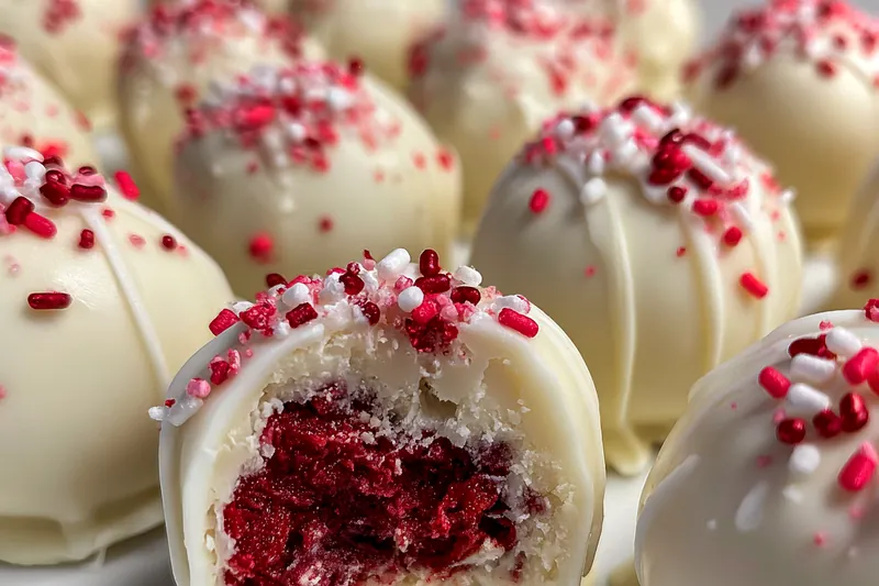 Fresh ingredients for Red Velvet Cake Balls