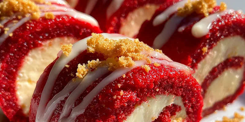 Red Velvet Cheesecake Rolls