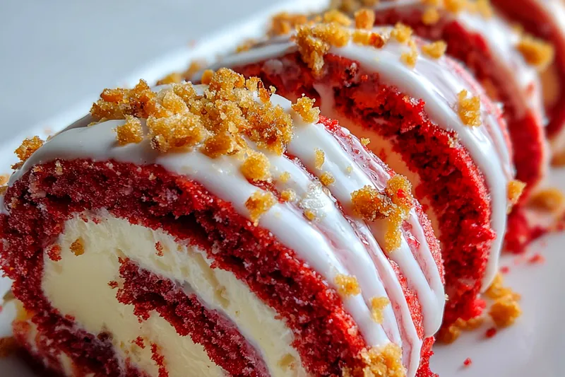 Fresh ingredients for Red Velvet Cheesecake Rolls