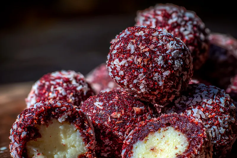 Cooking process for Red Velvet Filled Cookies