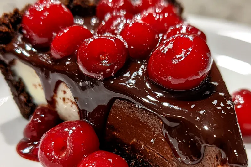 Cooking process for Rich Chocolate Cherry Pie