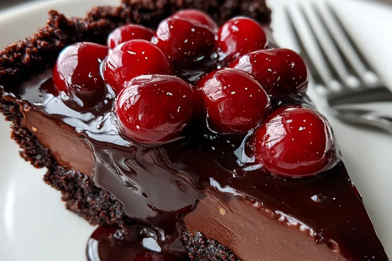 Fresh ingredients for Rich Chocolate Cherry Pie