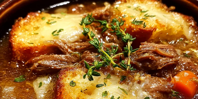 Savory Beef Cheese Soup