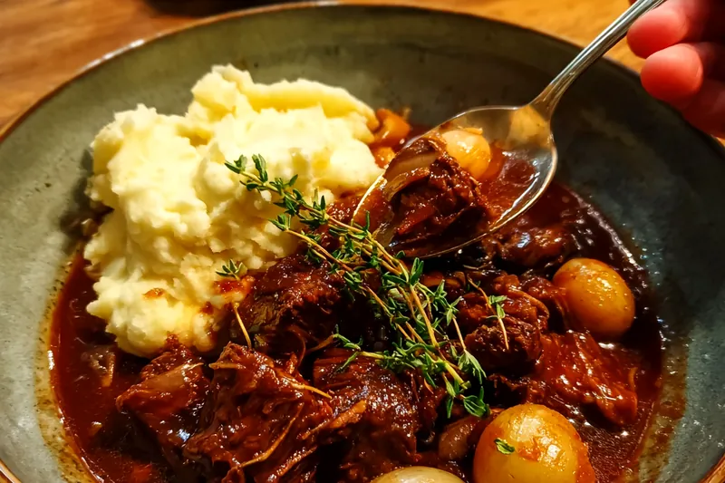 Cooking process for Savory Beef Stew Delight