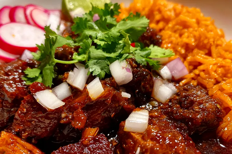 Cooking process for Savory Beef Stew with Rice