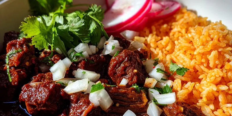 Savory Beef Stew with Rice