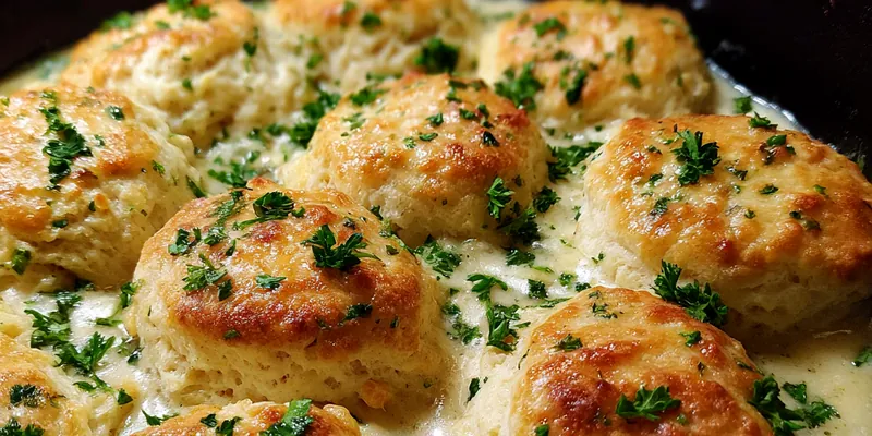 Savory Biscuit Skillet Bake