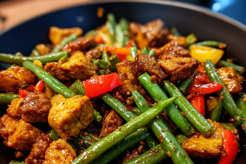 Fresh ingredients for Savory Chicken Stir Fry