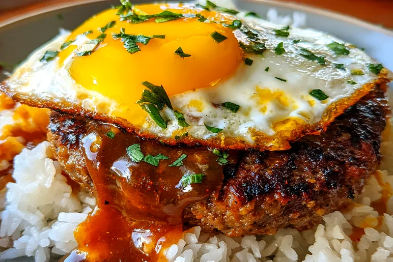 Fresh ingredients for Savory Egg Rice Delight