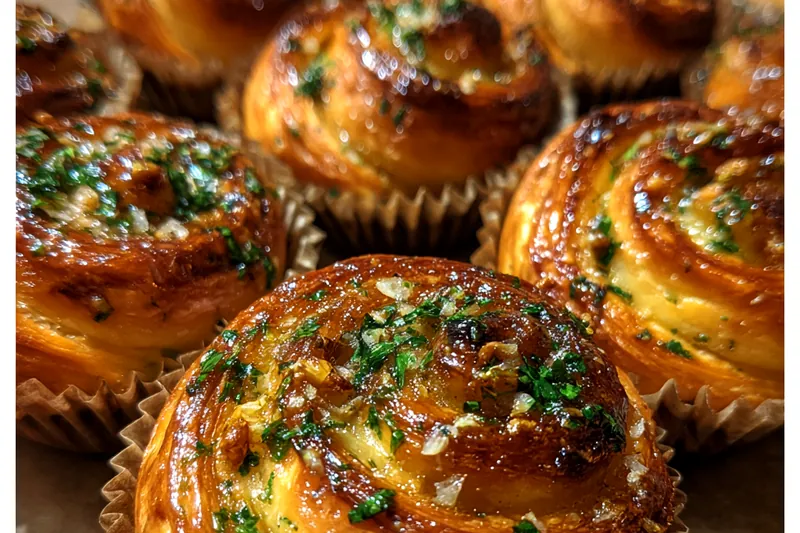 Cooking process for Savory Herb Garlic Pastry
