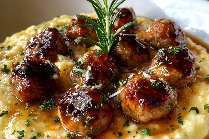 Cooking process for Savory Herb Meatball Bowl