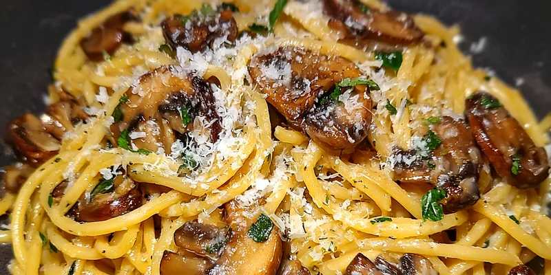 Savory Mushroom Gruyere Pasta