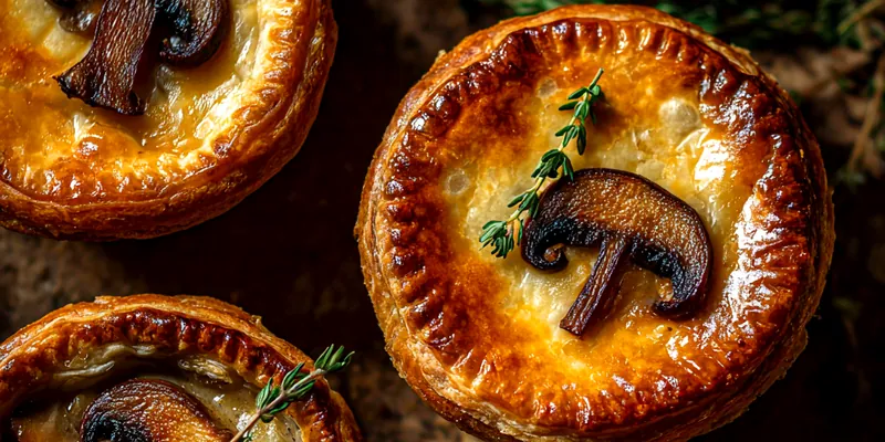 Savory Mushroom Pot Pies