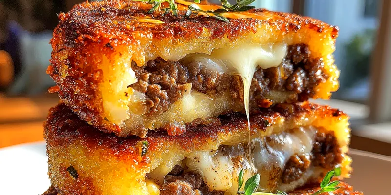 Savory Potato Beef Pancakes