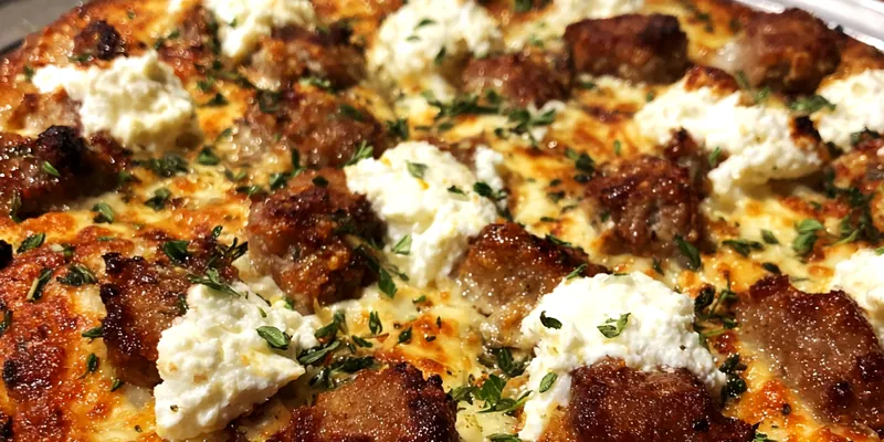 Savory Sausage Ricotta Pizza