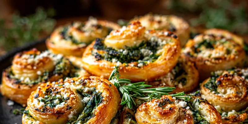Savory Spinach Cheese Twists