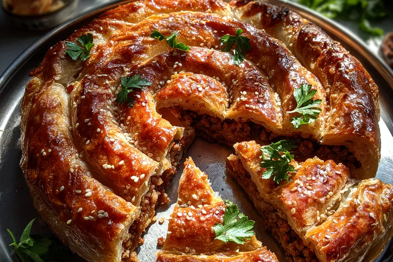 Cooking process for Savory Spiral Pastry