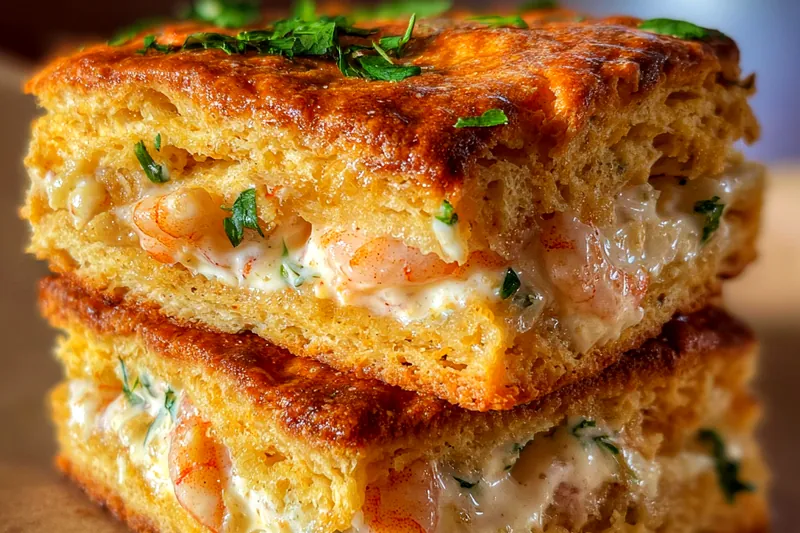 Fresh ingredients for Shrimp Biscuit Melts Delight