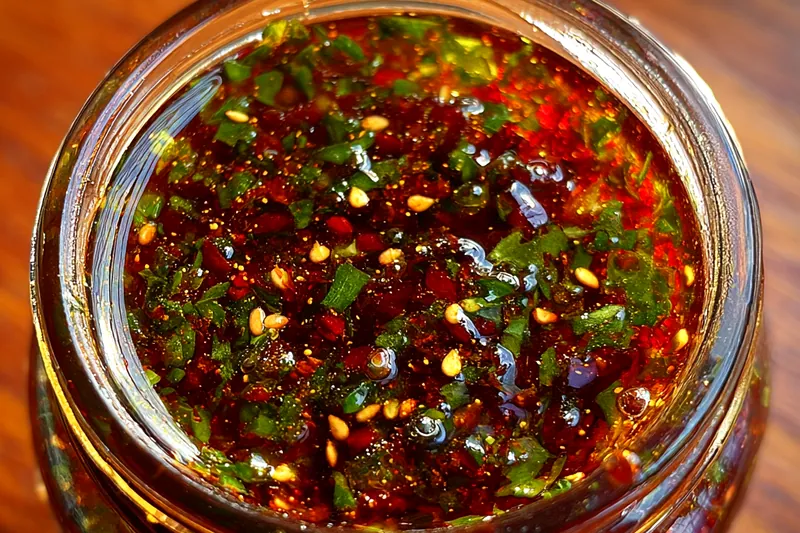 Cooking process for Smoky Chimichurri Sauce