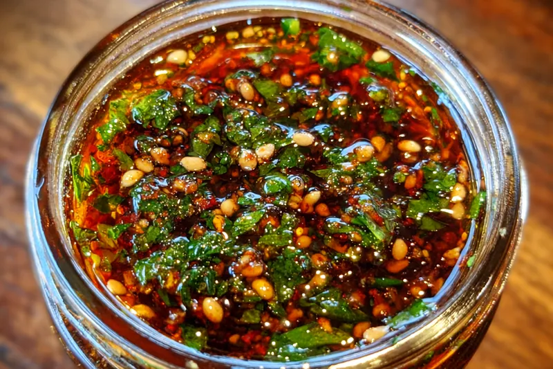 Fresh ingredients for Smoky Chimichurri Sauce
